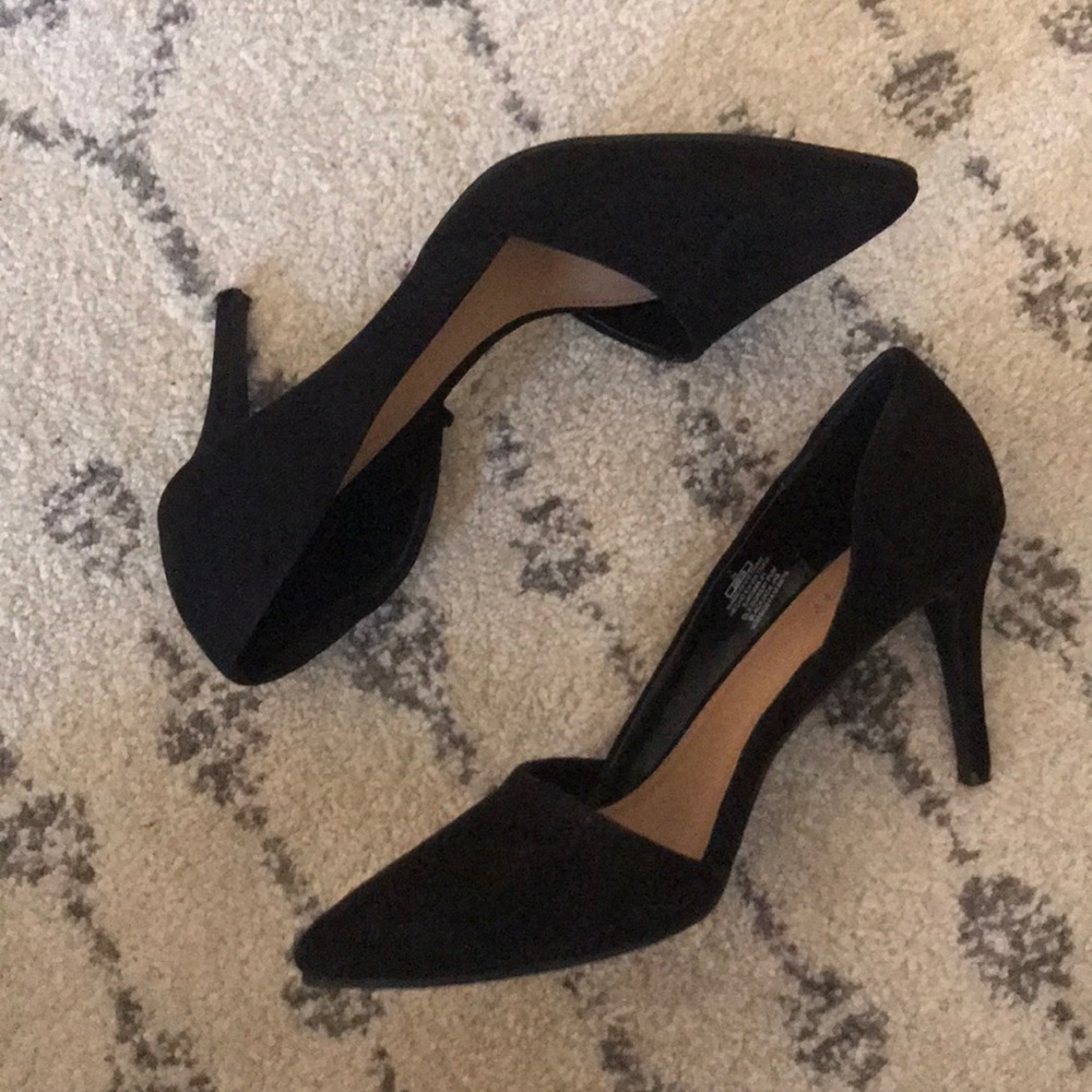 Black Suede High Heels